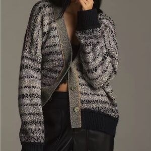 Pilcro Mash up v-nexk cardigan sweater